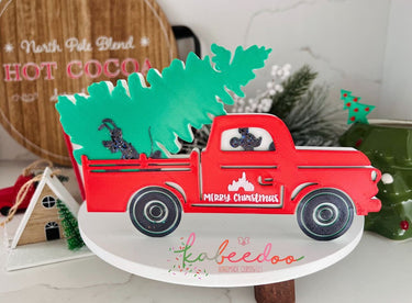 3D Christmas Tree Truck Decor (Pre-Order)